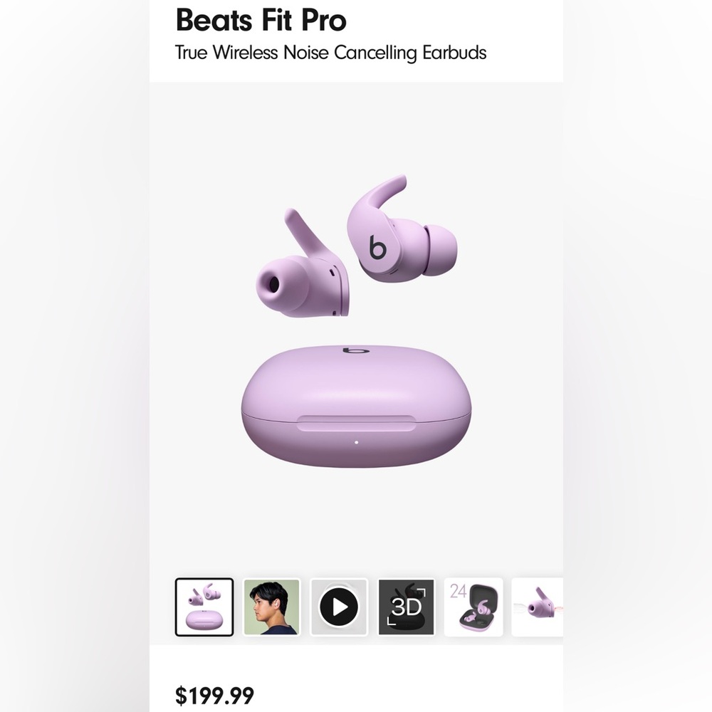 Beats fit Pro purple